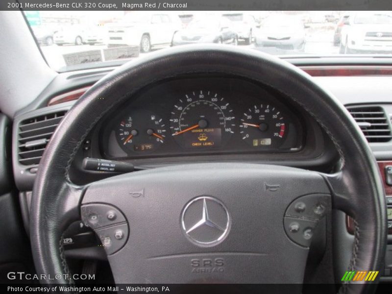 Magma Red / Charcoal 2001 Mercedes-Benz CLK 320 Coupe