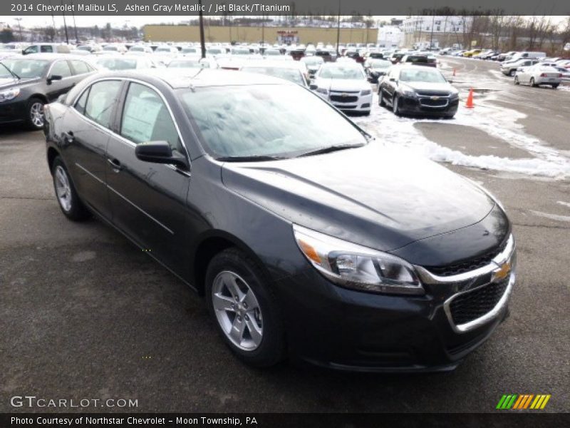 Ashen Gray Metallic / Jet Black/Titanium 2014 Chevrolet Malibu LS