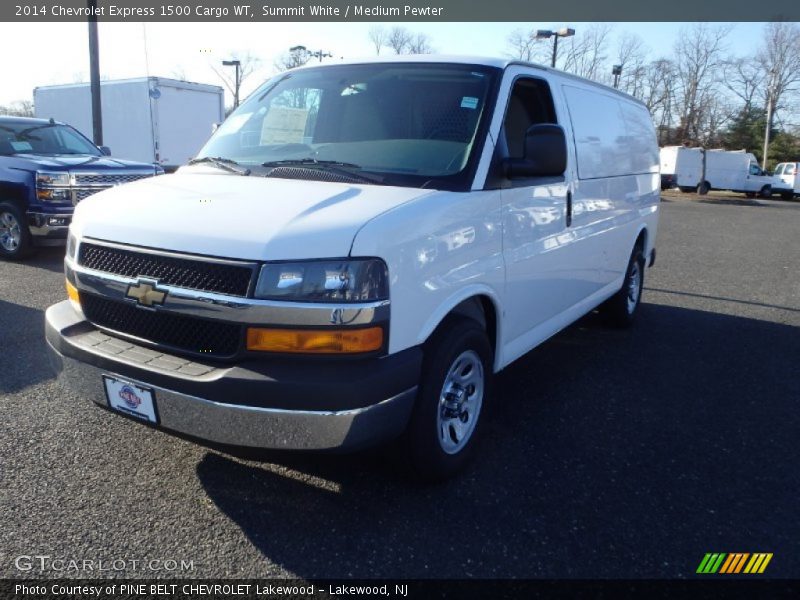 Summit White / Medium Pewter 2014 Chevrolet Express 1500 Cargo WT