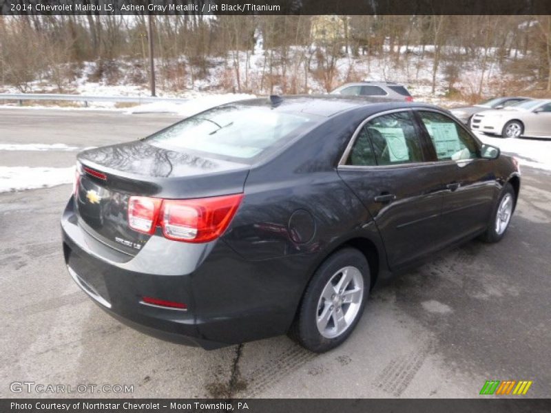 Ashen Gray Metallic / Jet Black/Titanium 2014 Chevrolet Malibu LS