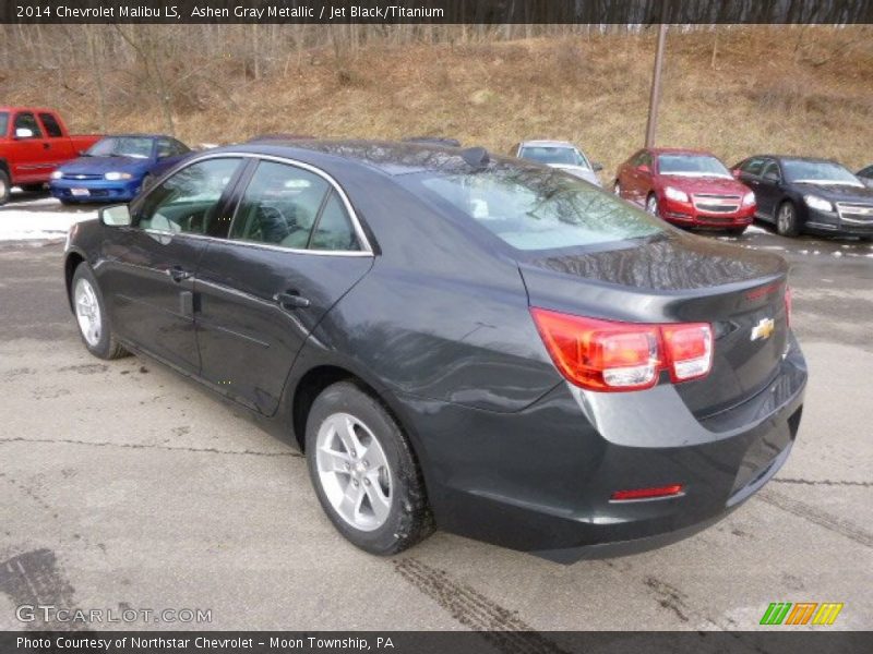 Ashen Gray Metallic / Jet Black/Titanium 2014 Chevrolet Malibu LS