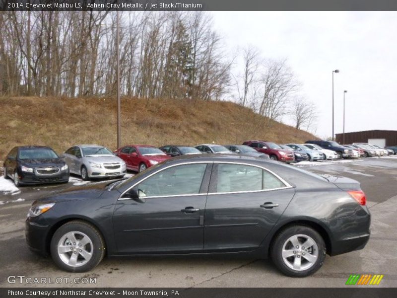 Ashen Gray Metallic / Jet Black/Titanium 2014 Chevrolet Malibu LS