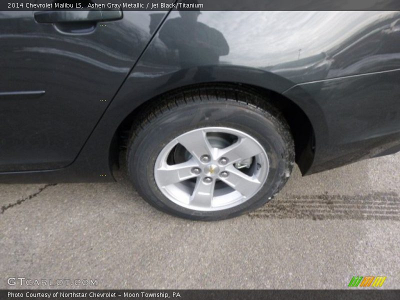 Ashen Gray Metallic / Jet Black/Titanium 2014 Chevrolet Malibu LS