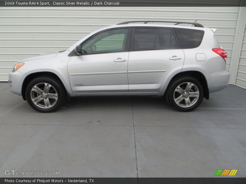 Classic Silver Metallic / Dark Charcoal 2009 Toyota RAV4 Sport