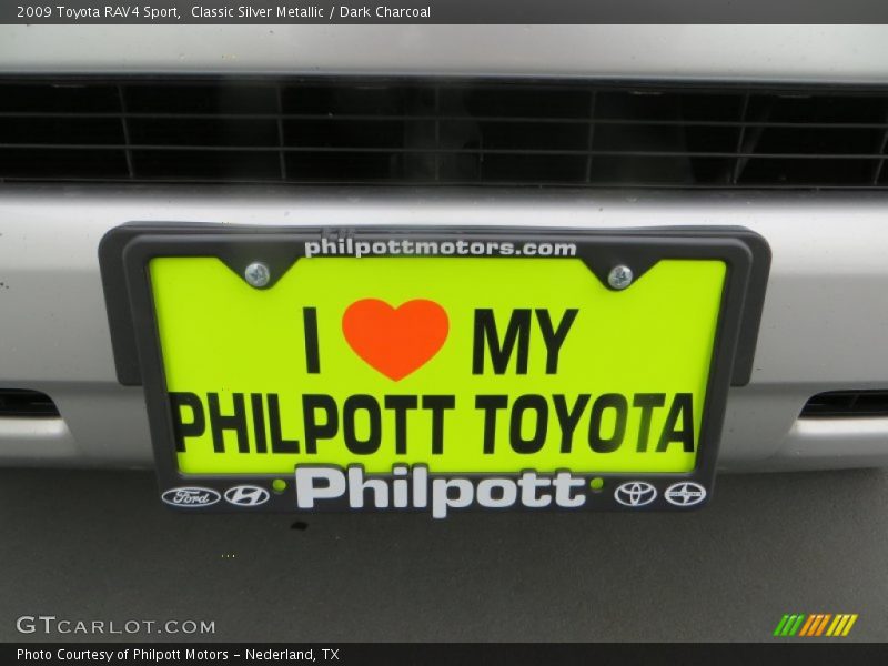 Classic Silver Metallic / Dark Charcoal 2009 Toyota RAV4 Sport
