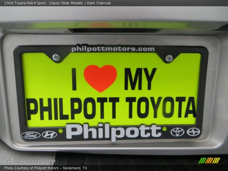 Classic Silver Metallic / Dark Charcoal 2009 Toyota RAV4 Sport