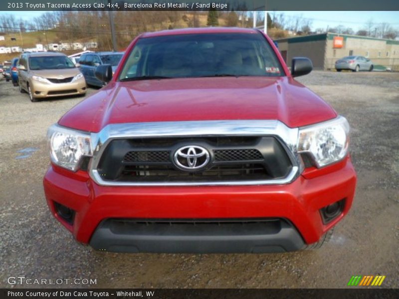 Barcelona Red Metallic / Sand Beige 2013 Toyota Tacoma Access Cab 4x4