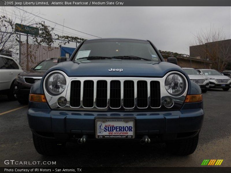 Atlantic Blue Pearlcoat / Medium Slate Gray 2005 Jeep Liberty Limited