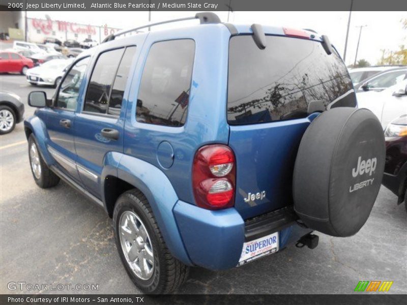 Atlantic Blue Pearlcoat / Medium Slate Gray 2005 Jeep Liberty Limited