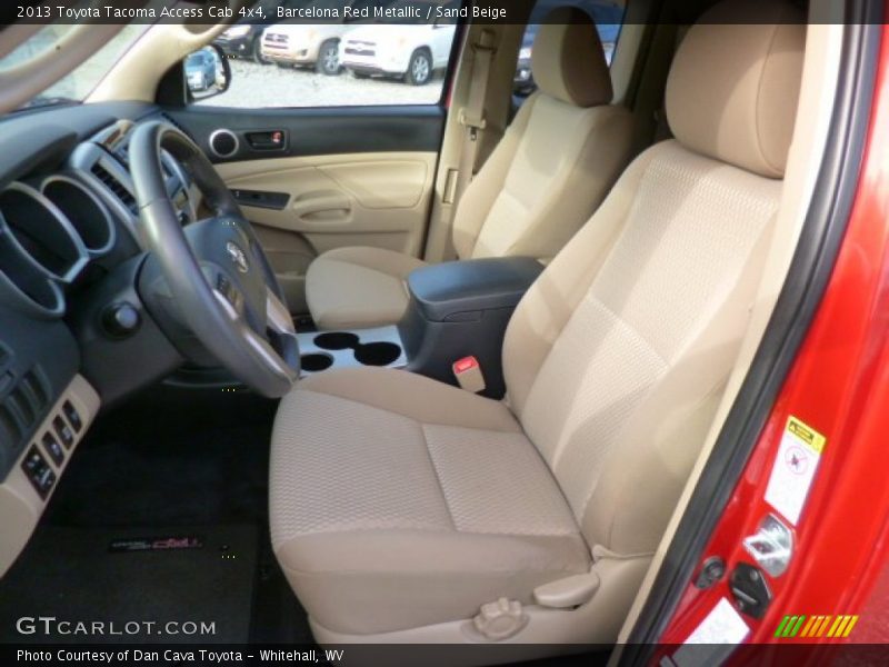 Barcelona Red Metallic / Sand Beige 2013 Toyota Tacoma Access Cab 4x4