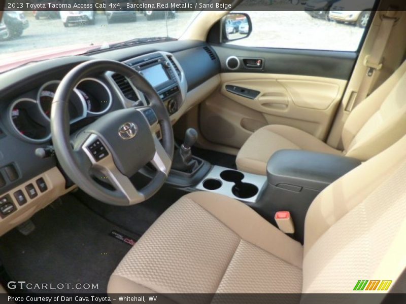 Sand Beige Interior - 2013 Tacoma Access Cab 4x4 