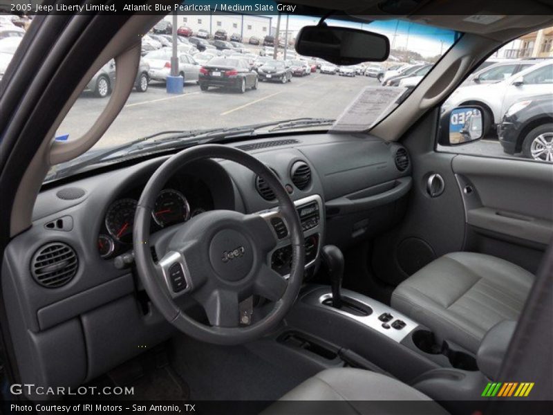 Atlantic Blue Pearlcoat / Medium Slate Gray 2005 Jeep Liberty Limited