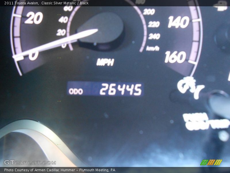 Classic Silver Metallic / Black 2011 Toyota Avalon