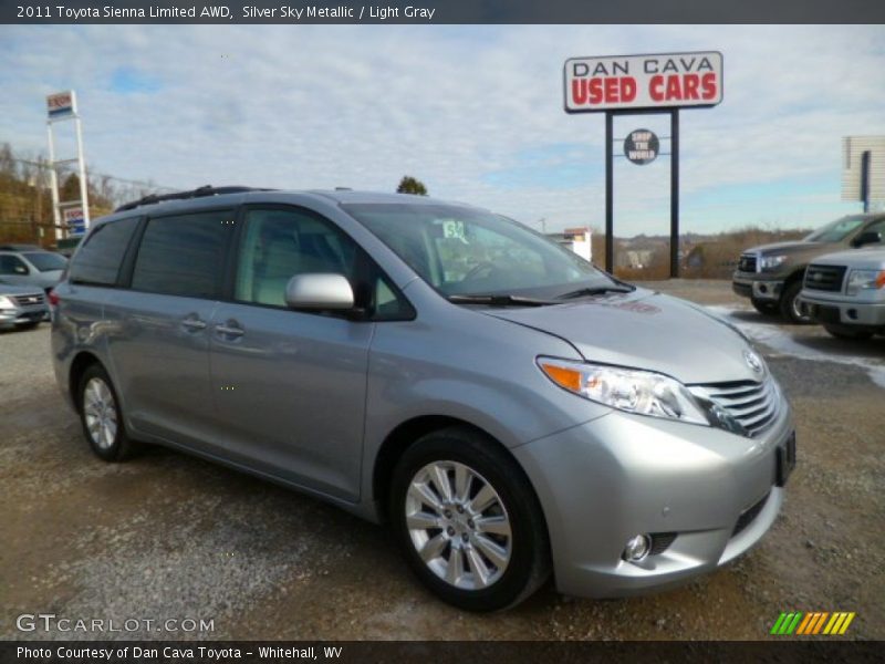 Silver Sky Metallic / Light Gray 2011 Toyota Sienna Limited AWD