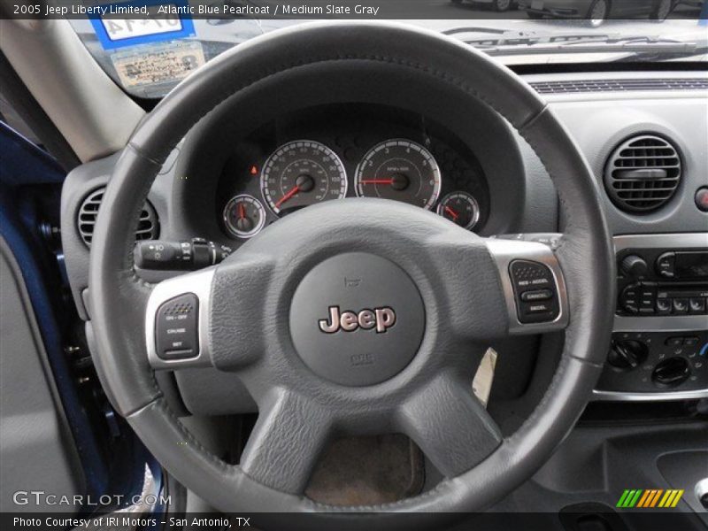 Atlantic Blue Pearlcoat / Medium Slate Gray 2005 Jeep Liberty Limited