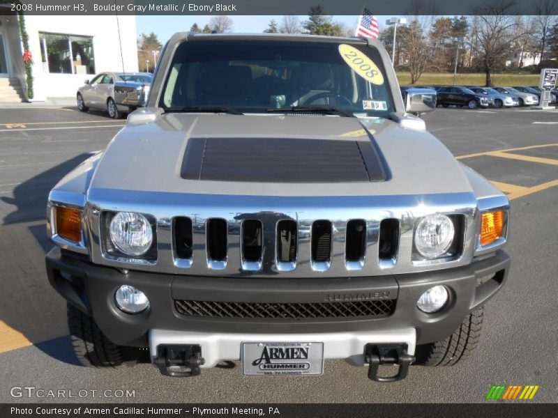 Boulder Gray Metallic / Ebony Black 2008 Hummer H3