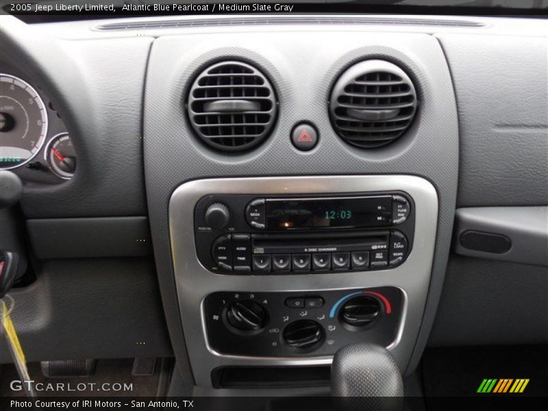 Atlantic Blue Pearlcoat / Medium Slate Gray 2005 Jeep Liberty Limited