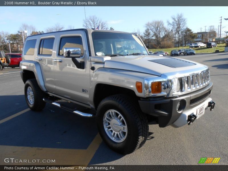 Boulder Gray Metallic / Ebony Black 2008 Hummer H3