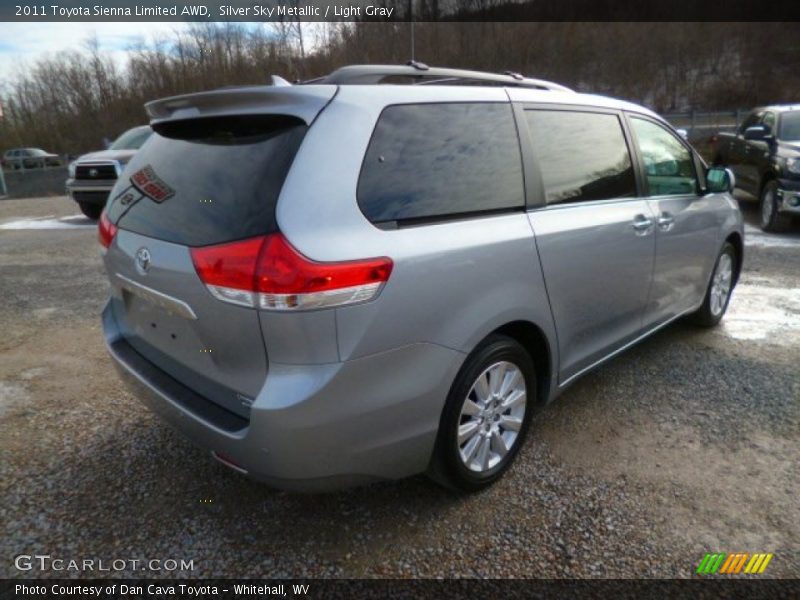 Silver Sky Metallic / Light Gray 2011 Toyota Sienna Limited AWD