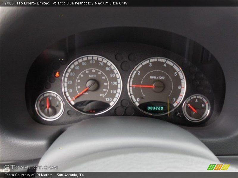 Atlantic Blue Pearlcoat / Medium Slate Gray 2005 Jeep Liberty Limited