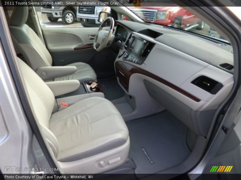 Silver Sky Metallic / Light Gray 2011 Toyota Sienna Limited AWD