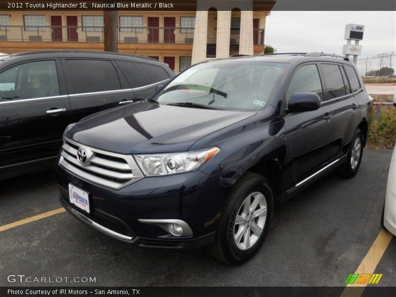 Nautical Blue Metallic / Black 2012 Toyota Highlander SE