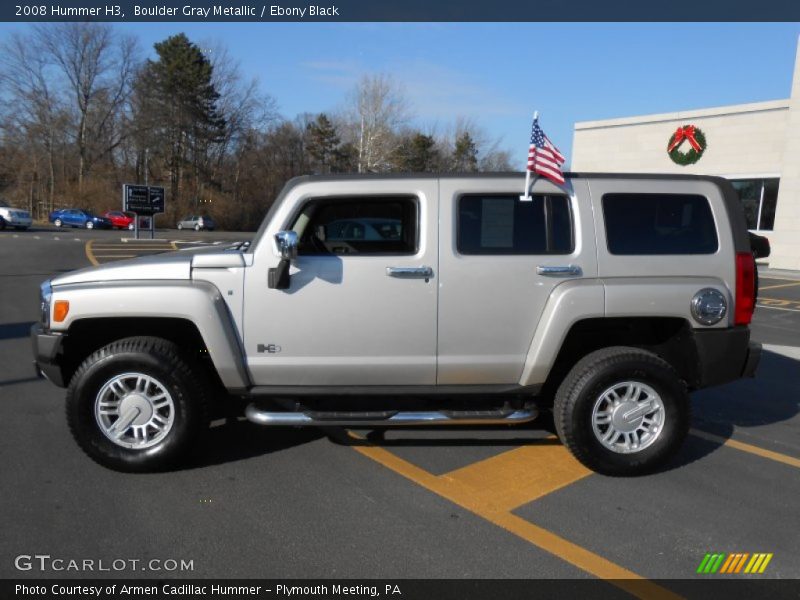 Boulder Gray Metallic / Ebony Black 2008 Hummer H3
