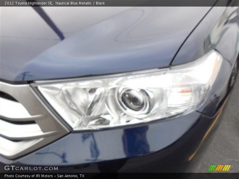 Nautical Blue Metallic / Black 2012 Toyota Highlander SE