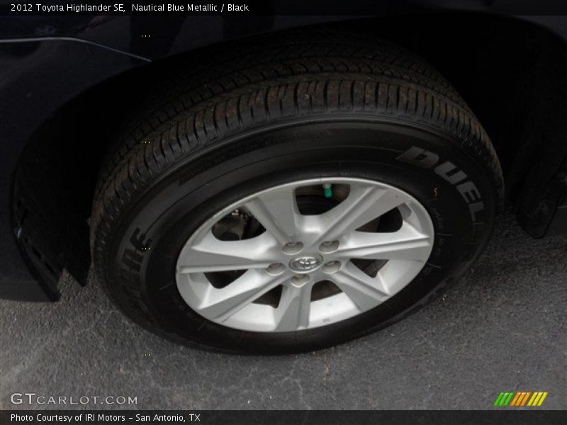 Nautical Blue Metallic / Black 2012 Toyota Highlander SE