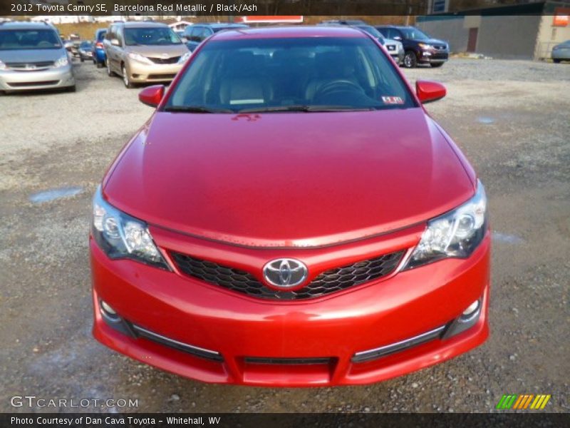 Barcelona Red Metallic / Black/Ash 2012 Toyota Camry SE