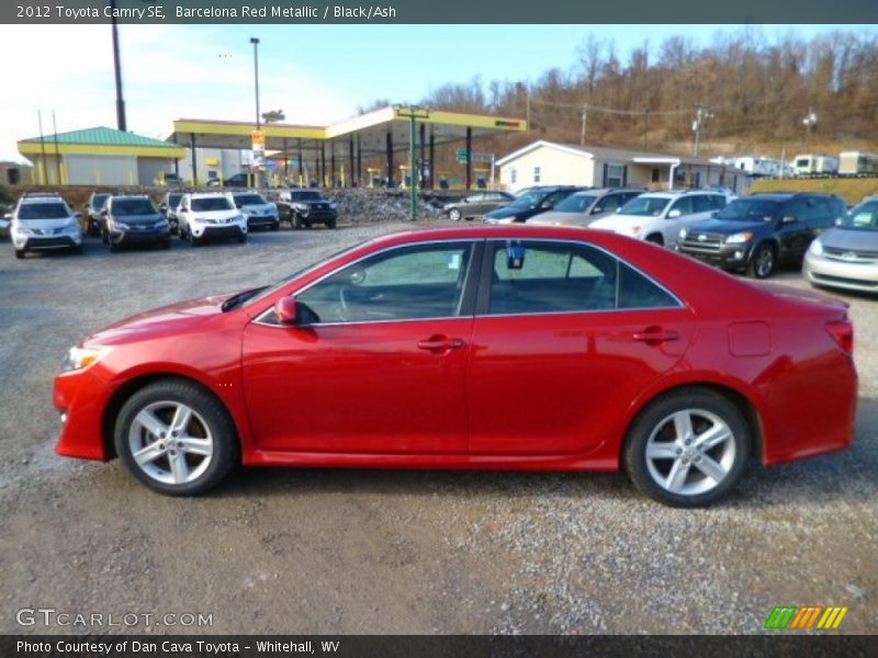 Barcelona Red Metallic / Black/Ash 2012 Toyota Camry SE