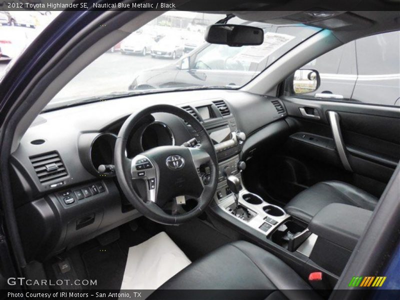 Nautical Blue Metallic / Black 2012 Toyota Highlander SE
