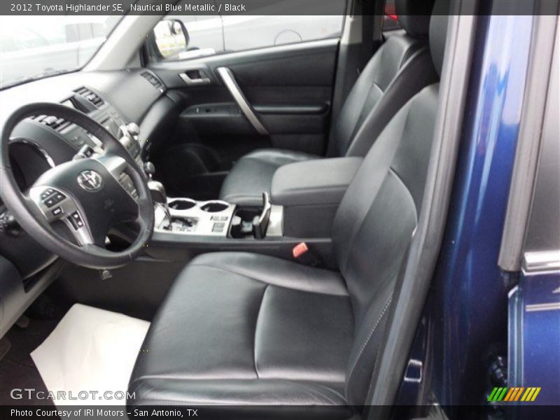 Nautical Blue Metallic / Black 2012 Toyota Highlander SE