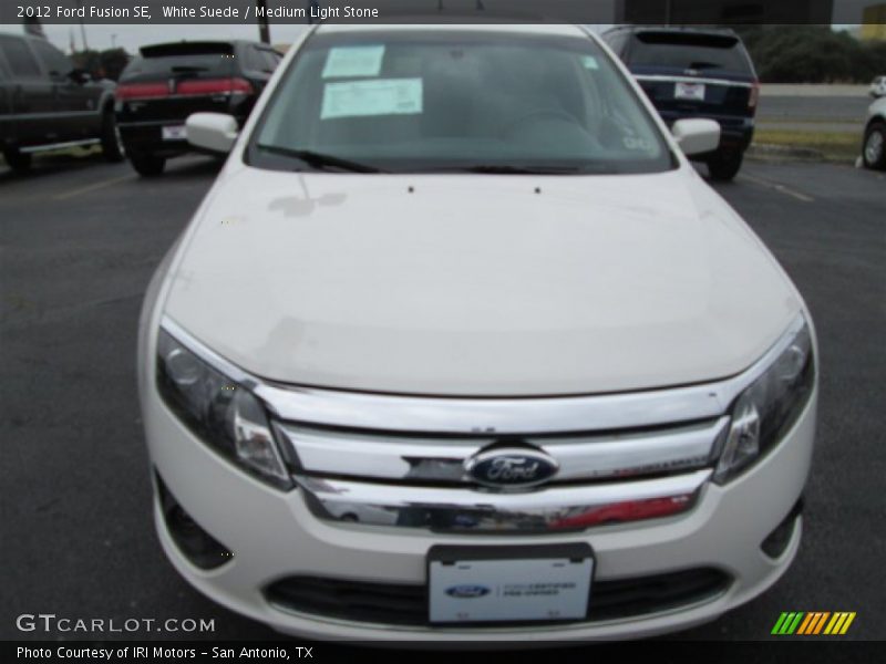 White Suede / Medium Light Stone 2012 Ford Fusion SE