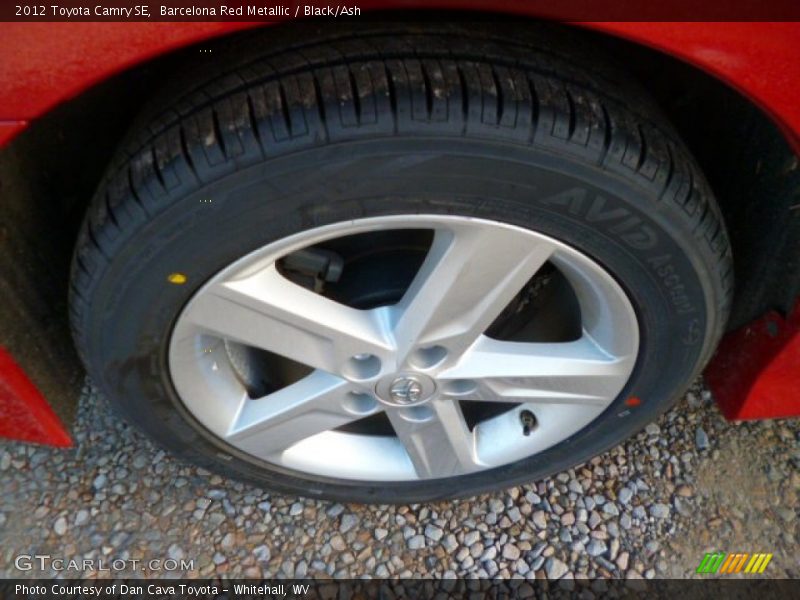 Barcelona Red Metallic / Black/Ash 2012 Toyota Camry SE