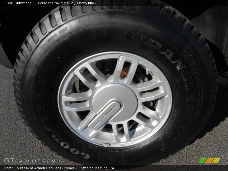 Boulder Gray Metallic / Ebony Black 2008 Hummer H3