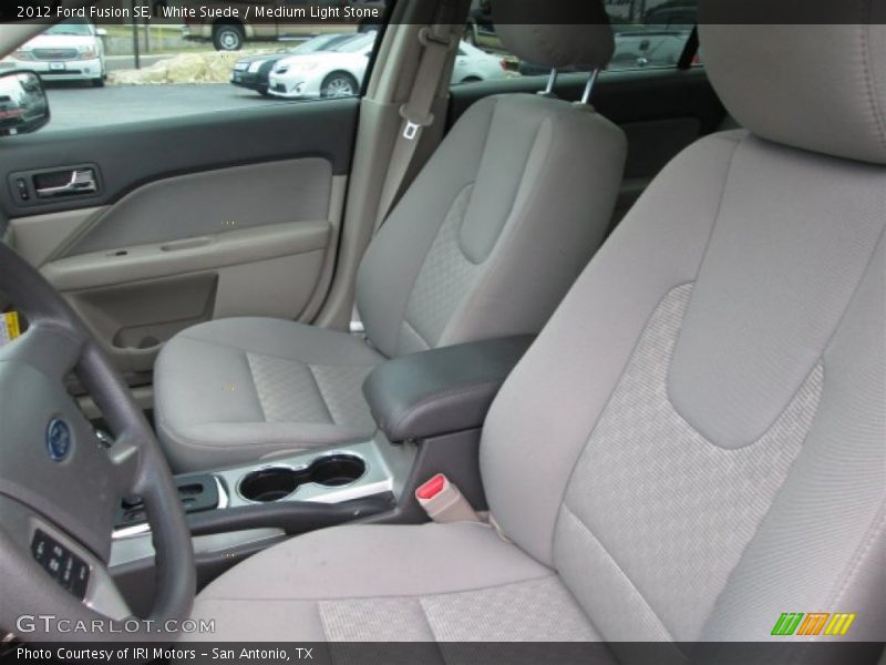 White Suede / Medium Light Stone 2012 Ford Fusion SE