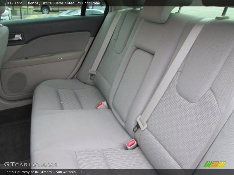 White Suede / Medium Light Stone 2012 Ford Fusion SE