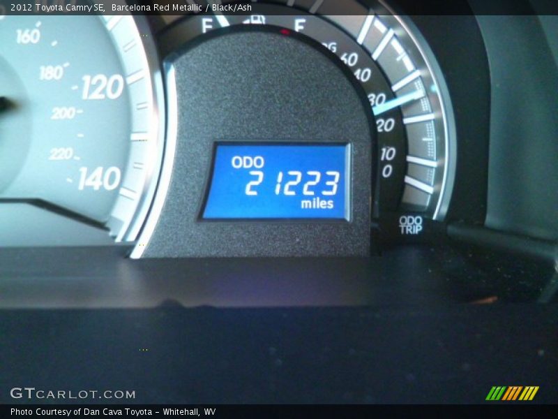 Barcelona Red Metallic / Black/Ash 2012 Toyota Camry SE