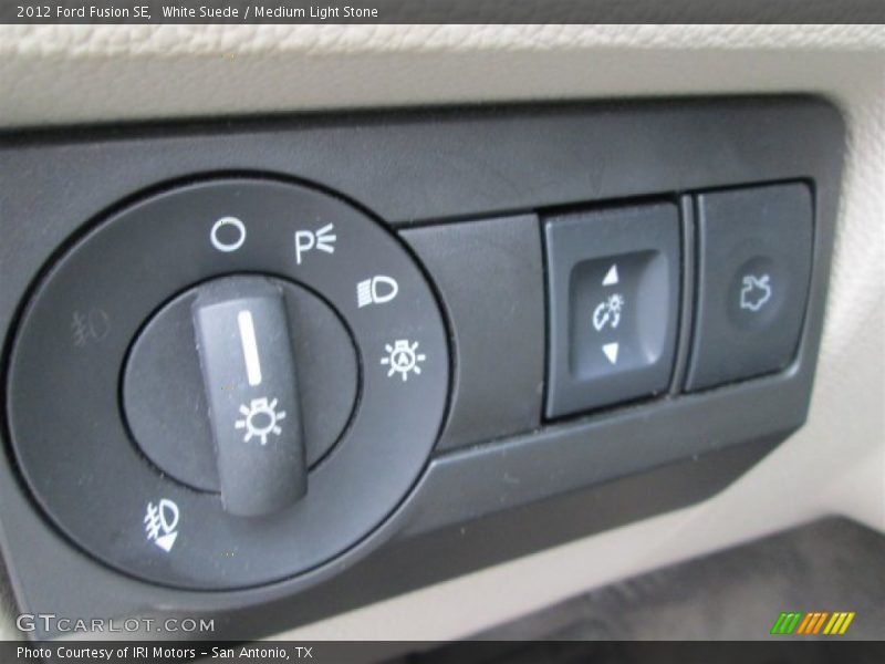White Suede / Medium Light Stone 2012 Ford Fusion SE