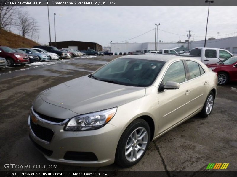 Champagne Silver Metallic / Jet Black 2014 Chevrolet Malibu LT