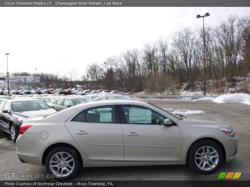 Champagne Silver Metallic / Jet Black 2014 Chevrolet Malibu LT