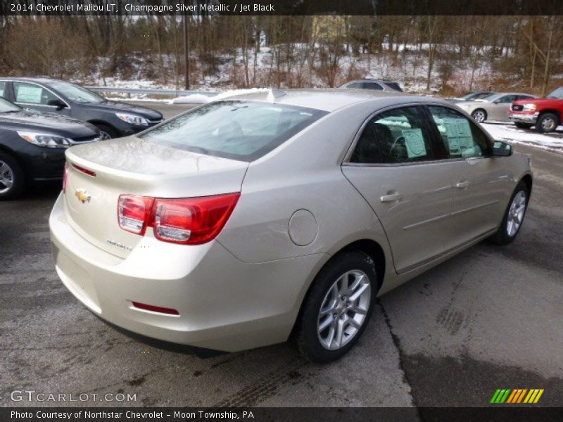 Champagne Silver Metallic / Jet Black 2014 Chevrolet Malibu LT