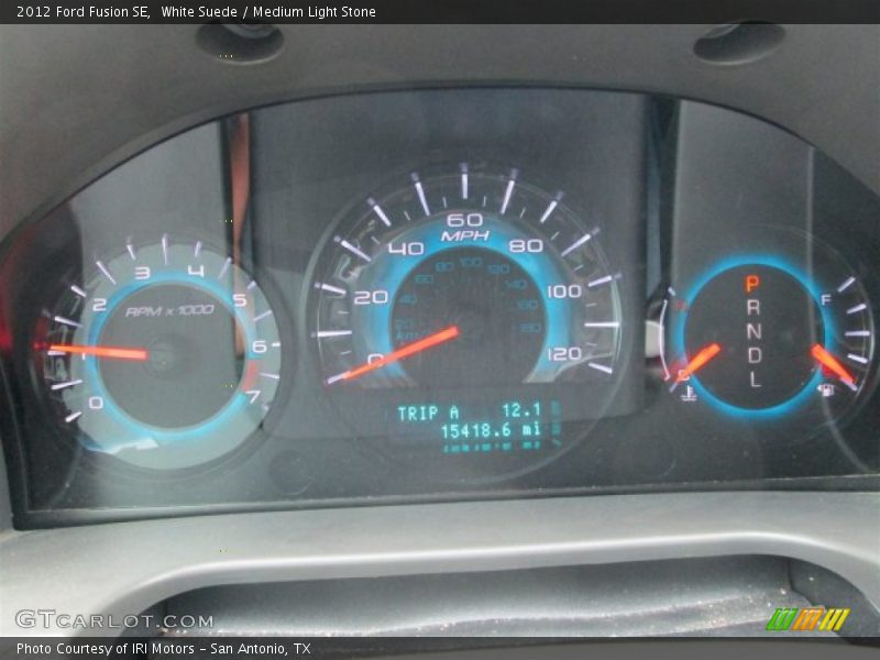 White Suede / Medium Light Stone 2012 Ford Fusion SE