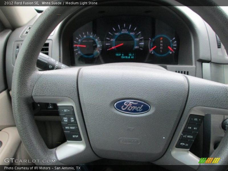 White Suede / Medium Light Stone 2012 Ford Fusion SE