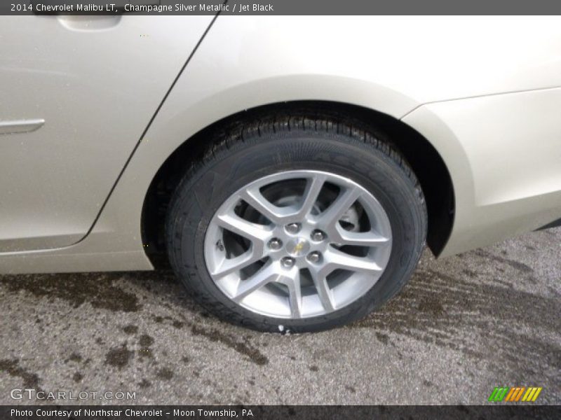 Champagne Silver Metallic / Jet Black 2014 Chevrolet Malibu LT