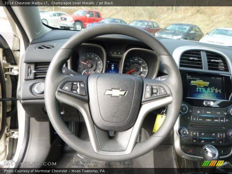 Champagne Silver Metallic / Jet Black 2014 Chevrolet Malibu LT