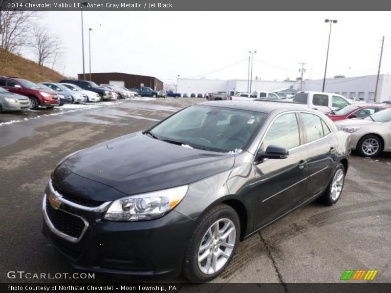 Ashen Gray Metallic / Jet Black 2014 Chevrolet Malibu LT