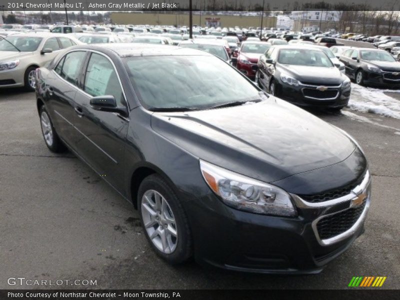 Ashen Gray Metallic / Jet Black 2014 Chevrolet Malibu LT
