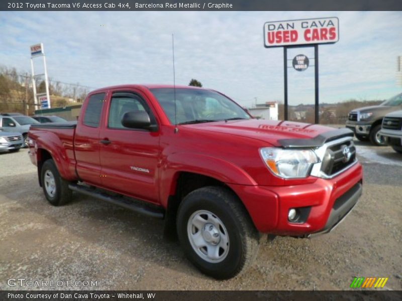Barcelona Red Metallic / Graphite 2012 Toyota Tacoma V6 Access Cab 4x4